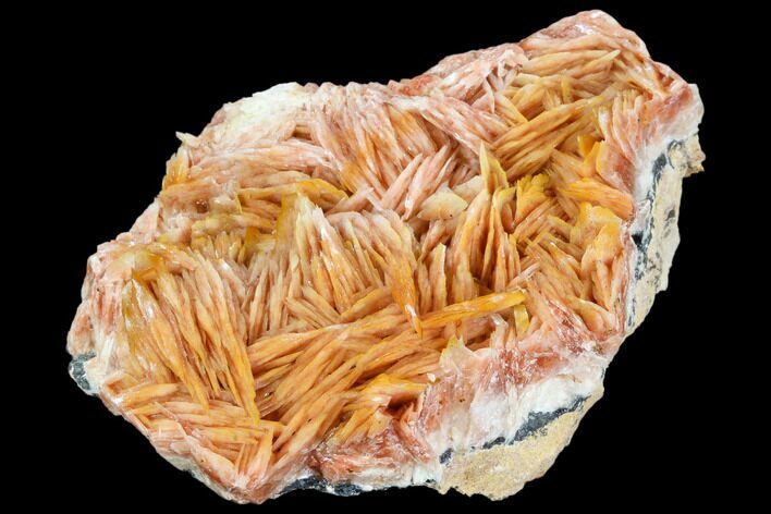 Pink and Orange Bladed Barite - Mibladen, Morocco #103727